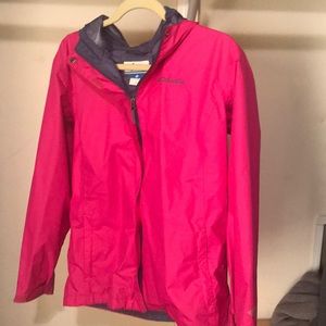 Pink Columbia Rainkacket Windbreaker Used